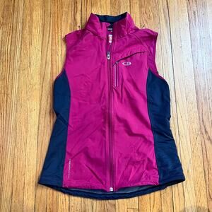 ICEBREAKER Vest Womens Medium GT 260 Midweight Pink Merino Wool Jacket